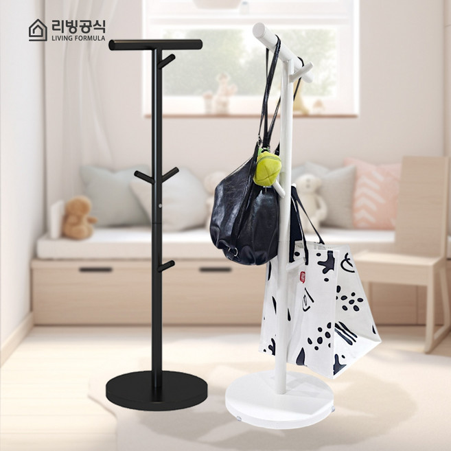 리빙공식 2세대 가방 책가방 옷 가방걸이 스탠드 T자형 거치대, 1개