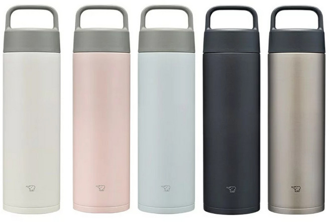 ZOJIRUSHI 象印 吊環式不鏽鋼真空保溫杯 600ml SM-RB60E 保冷保溫瓶, 曜石黑色, 1個
