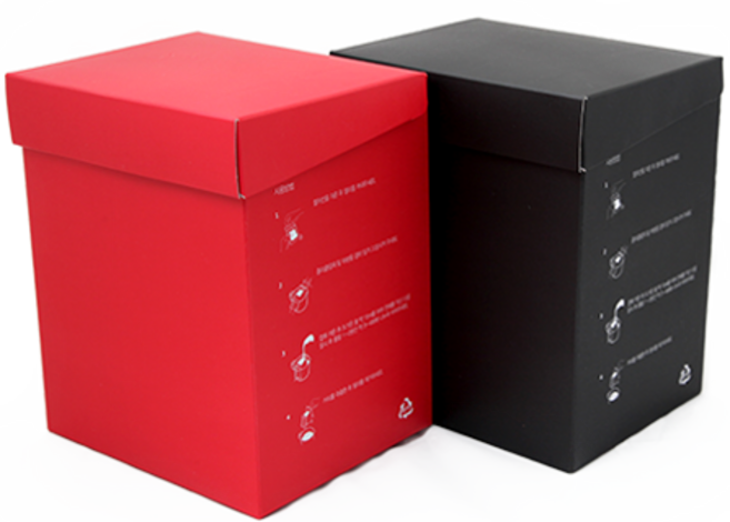 [소프트팩] 블랙/레드 오픈형 드립백박스, 1개, 레드, (10장)