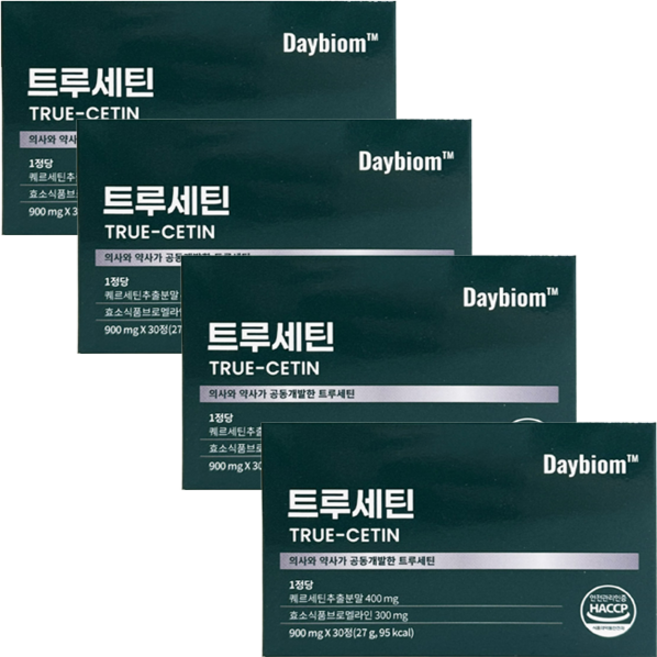 자연새긴 트루세틴 브로멜라인 퀘르세틴, 4개, 30정