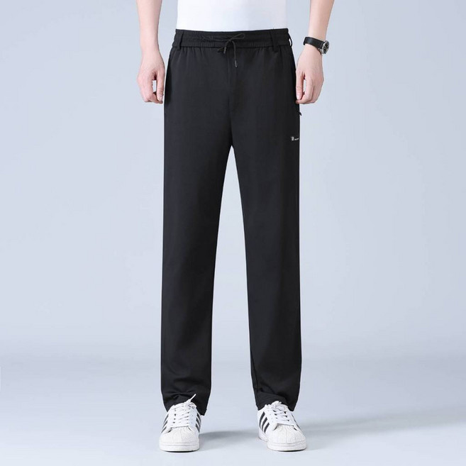 B SPORT FASHION 涼感彈力休閒長褲 直筒褲