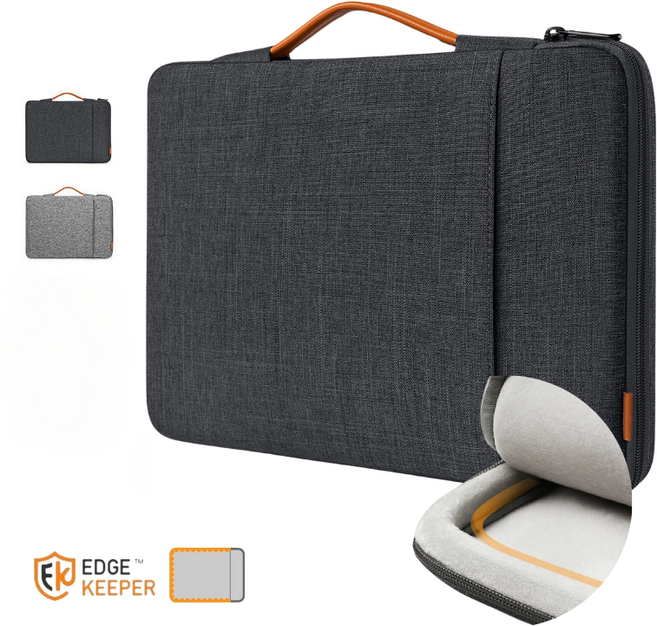 Inateck EdgeKeeper 360도 보호 13-15인치 노트북 케이스 핸드백 파우치 맥북 MacBook Air Pro와 호환