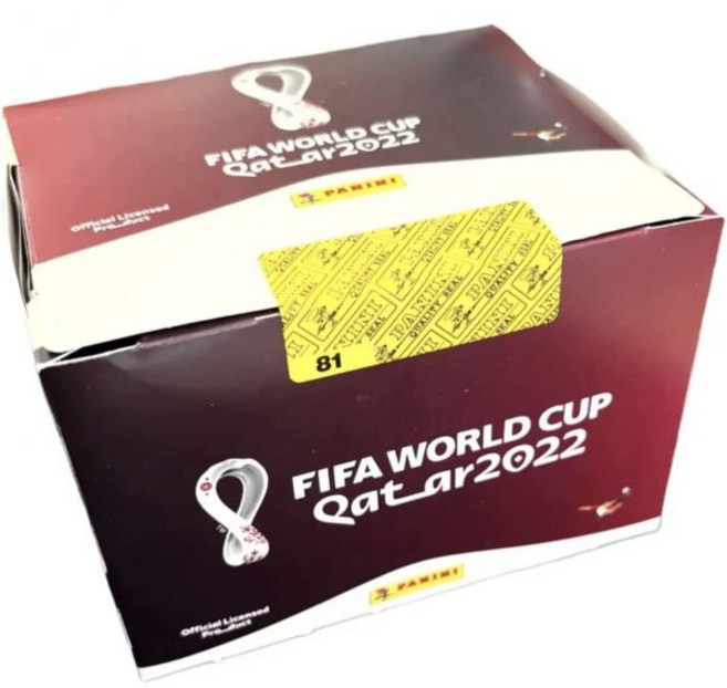 파니니 월드컵 스티커 2022년 카타르 FIFA 스티커™ 공식 컬렉션 100봉지 상자, Box of 100 Bags