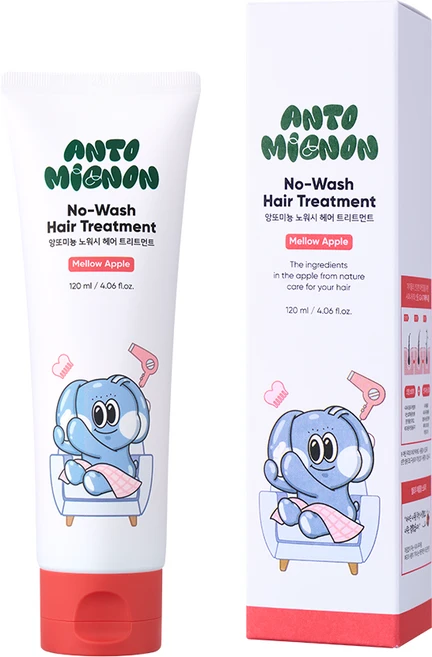 앙또미뇽 키즈 노워시 트리트먼트 헤어 에센스 어린이 워터 헤어팩, 1개, 120ml - 쿠팡