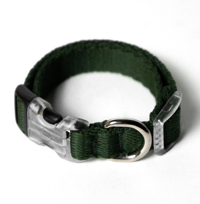 아띠지기 강아지 웨빙 목줄, 올리브, 1개