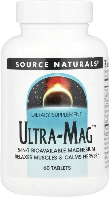 Source Naturals Ultra-Mag™ 60정, Source Naturals UltraMag 60정, 1개 - 쿠팡