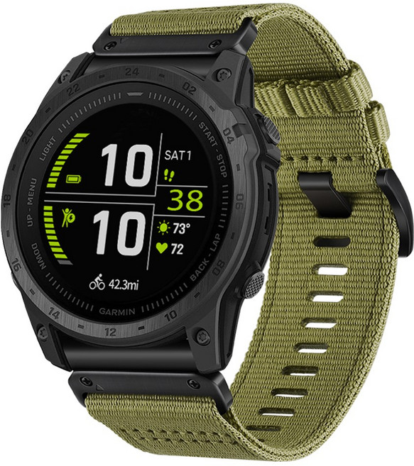 별다섯 가민 퀵핏 스트랩 26mm 인스팅트 3 50mm 2X / 택틱스 8 51mm 7 / 피닉스 8 51mm 7X 6X 5X / 디센트 MK 3 51mm 1 2, 우븐 아웃도어 밴드 그린