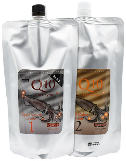 본 퍼펙트퓨전 코엔자임 Q10 먹물 칼라 염색약 500ml, 다크브라운, 1개