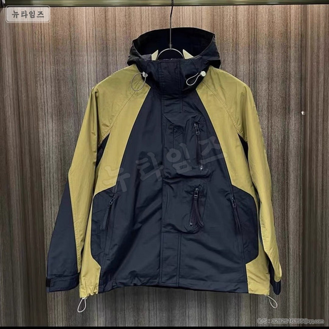 트렌치코트 패딩 후드 카고 상의 6K444