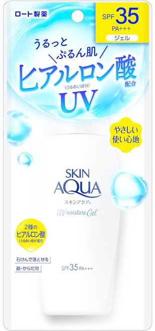 ROHTO 樂敦 SKIN AQUA UV保濕凝膠 SPF35 PA+++, 1個, 防曬保濕凝膠