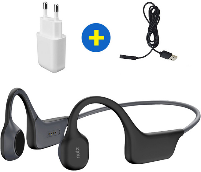 너츠 프리미엄 골전도 블루투스 이어폰 NUTZ N50, NUTZ N50+어댑터+충전케이블
