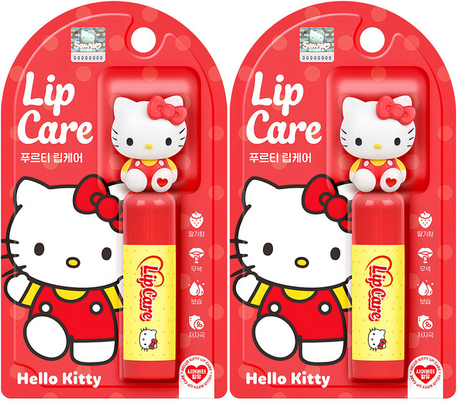 산리오 어린이 캐릭터 립케어 4.5g 입술 보습 무향 헬로키티 립밤