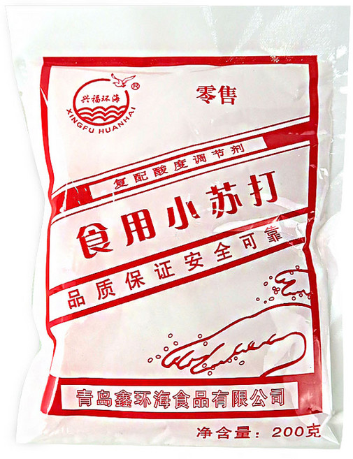 (배터짐)흥복환해 식용 베이킹파우더 식용소다 식품첨가물 중국식품, 5개, 200g