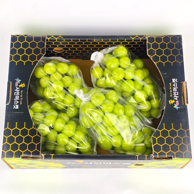 19brix당도선별 샤인머스켓 고당도 특품 산지직송, 1개, 3kg(3~4수)