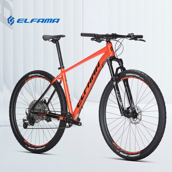 엘파마 벤토르 V6100 12단 에어샥 입문용 MTB 자전거, XL_29인치, 매탈릭오렌지, 1개