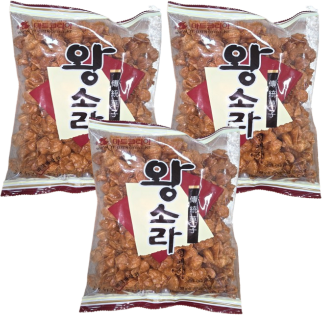 마트코리아 왕소라형 과자, 300g, 3개