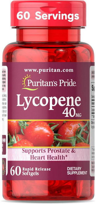 Puritan's Pride 퓨리탄프라이드 라이코펜 40mg 60캡슐, 1