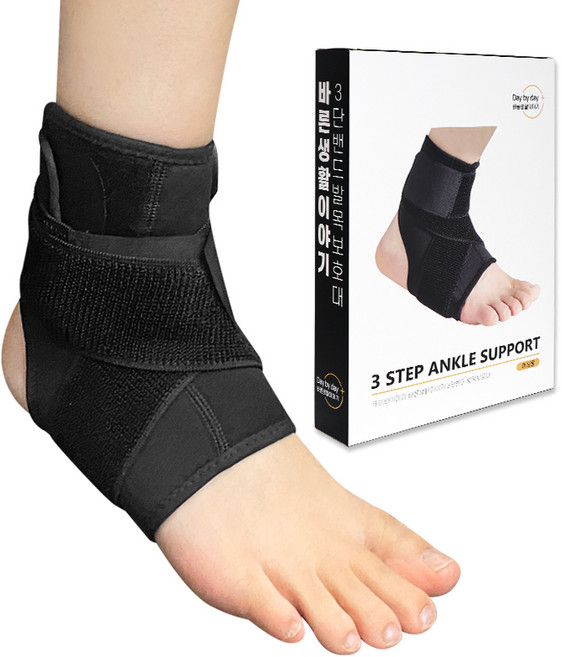 데이바이데이바른생활이야기여성용 3단밴드 발목보호대, 1개