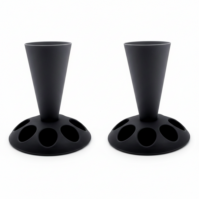 짤주머니 거치대 깍지 받침대 베이킹 도구 재료, 2개, 블랙