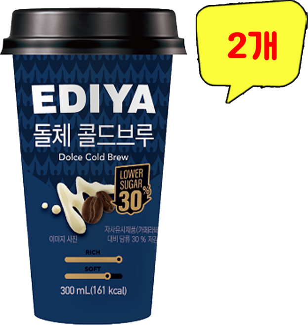 이디야)돌체콜드브루300ml, 300ml, 2개