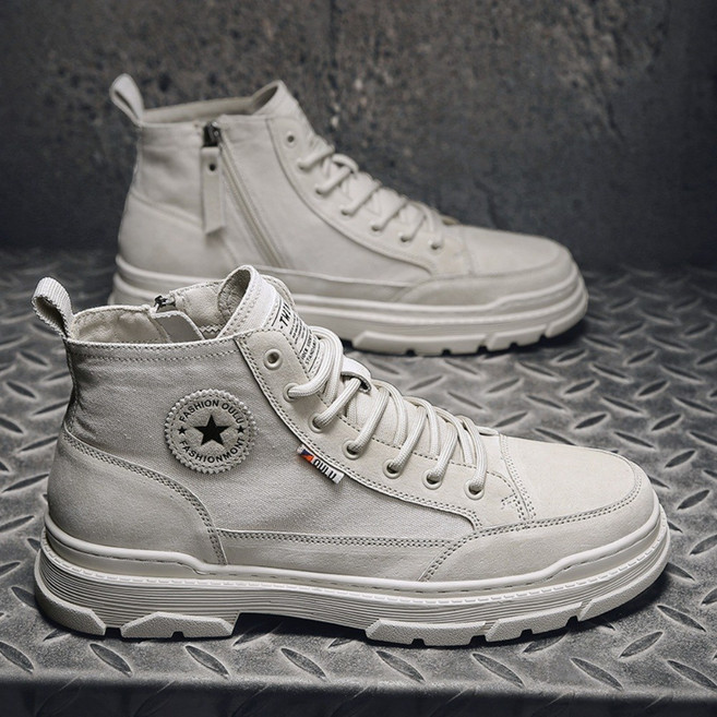 바이크부츠 오토바이 클래식 라이딩 슈즈 여름 캐주얼 데일리 레이싱, 회색