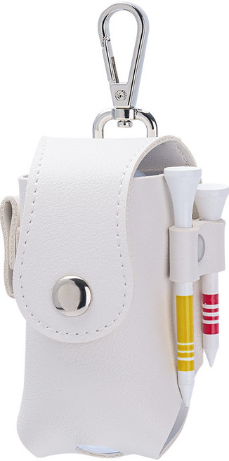 그린유니언 9Color 화이트 골프공 파우치 골프 볼 주머니 케이스, 1개