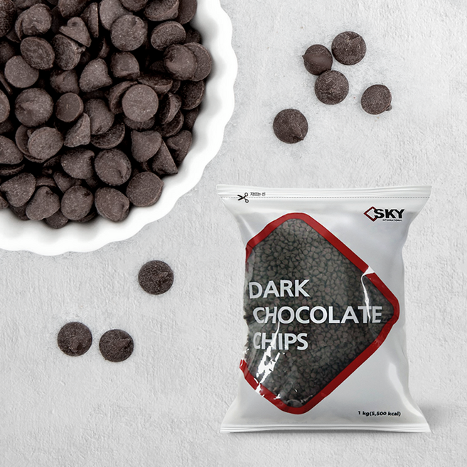 SKY 다크초코칩, 1kg, 2개