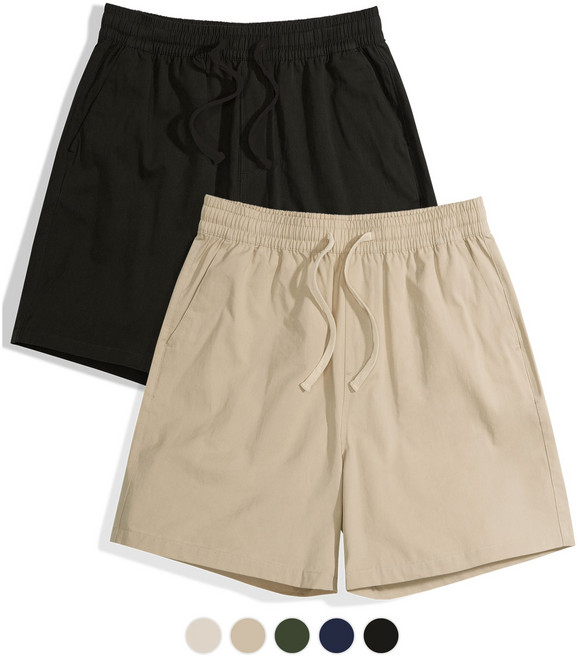 팀스핏 남녀공용 빅사이즈 쿨 코튼 밴딩 5부 반바지