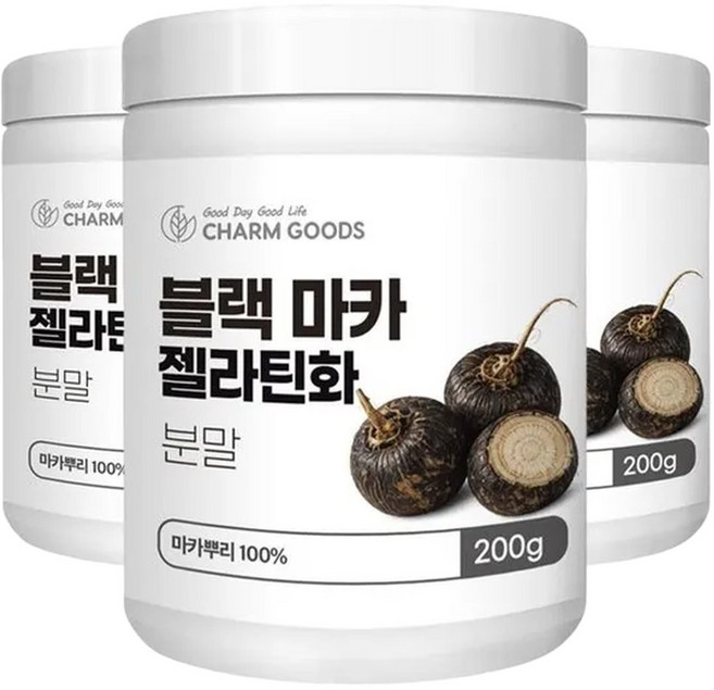 라스트찬스페루산 블랙마카 젤라틴화 분말 200g 3통