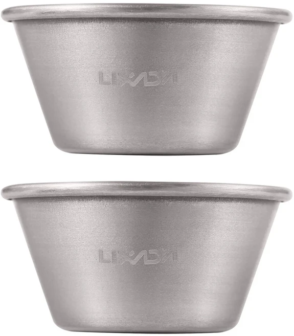 CBay Toaks SG-02티타늄 샷 유리 2pcs 초경량 휴대용 와인 위스키 음주 캠핑 야외 30ml 야외 캠핑 용품, 02 2pcs