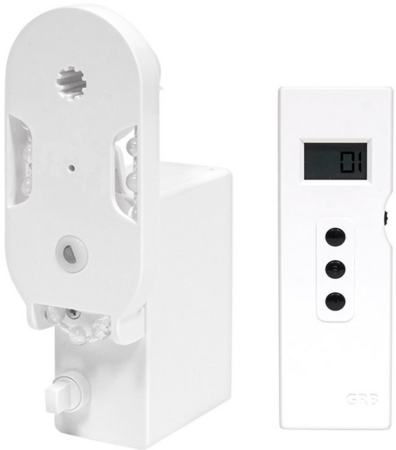 GRB 뉴슬림 무선 전동 블라인드 본체2+15채널 멀티리모콘 롤 콤비 암막 자동 블라인드 가정 사무실