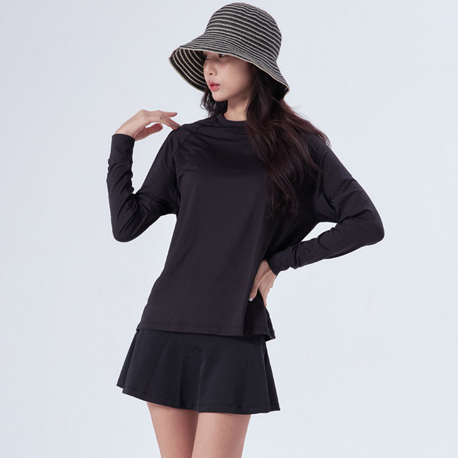 여성 루즈핏래쉬가드+치마 워터레깅스 세트 여자 오버핏 수영복 상하의, XL(LR-01), L(LP-53)