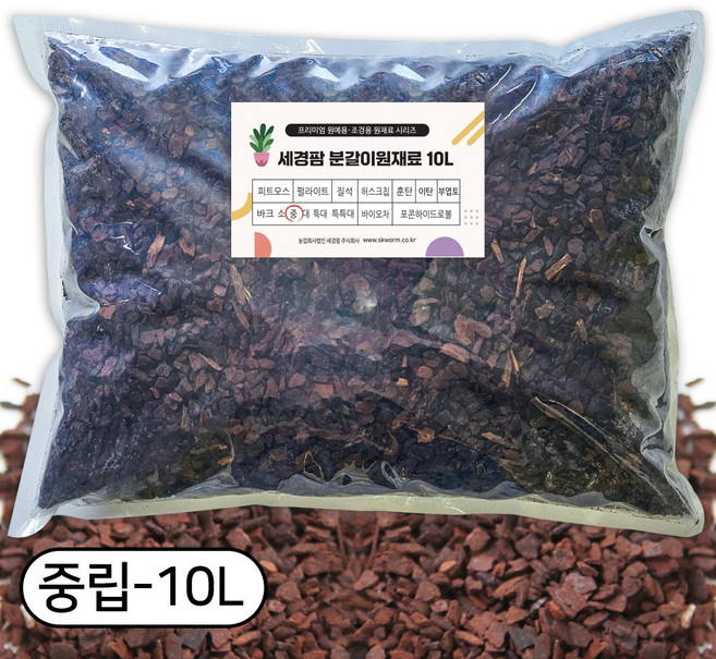 세경팜 오키아타 소나무 바크 중립, 3개, 10L