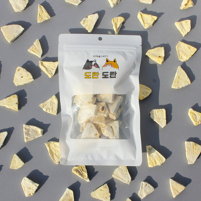 도란도란 동결건조 파인애플 30g 강아지 과일 수제간식, 1개