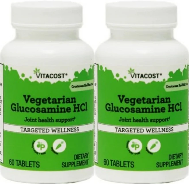 비타코스트 베지테리안 글루코사민 HCl 750mg, 2개, 60정 - 쿠팡