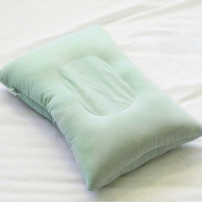 편안한 밤 상쾌한 아침 코튼샤워 통세탁건조 스마트 경추 꿀잠베개, 1개, 민트