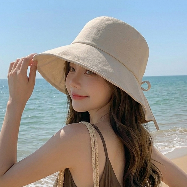우하모 자외선차단 여성 벙거지모자 버킷햇