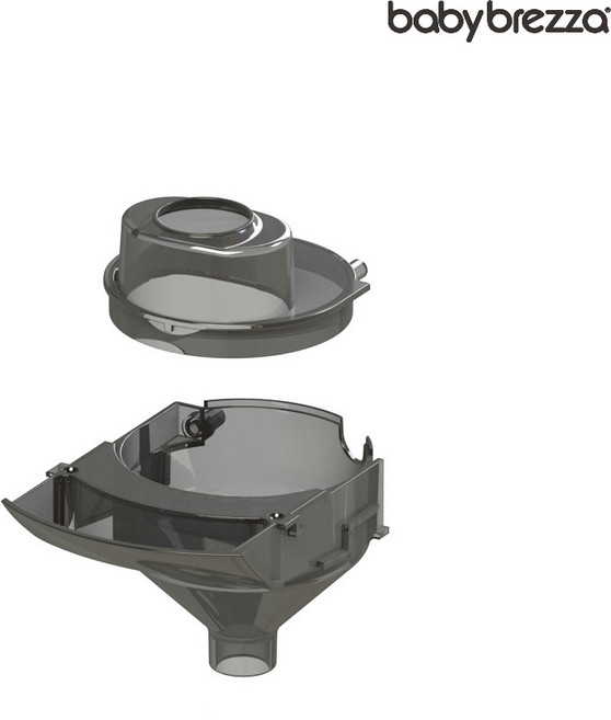 베이비 브레짜 신형 자동 분유제조기 포뮬러 프로 어드밴스드 깔때기, 그레이, 1세트