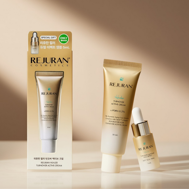 [정식출고] 리쥬란 크림 턴오버 속탄력(+듀얼 이펙트 앰플 5ml), 50ml, 1개