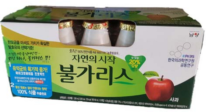 불가리스 사과맛150ml X 10입 X 2팩 아이스포장무료, 1.5L, 2개
