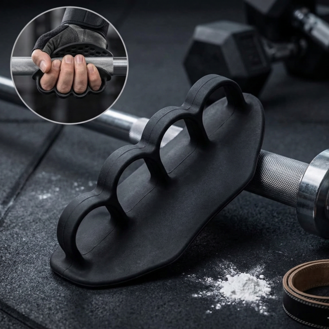 아워딜 미끄럼방지 피트니스 그립 팜가드 헬스 장갑세트_케이스포함, 블랙, 2개