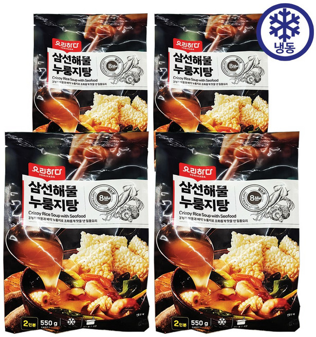 요리하다 삼선해물 누룽지탕, 4개, 550g