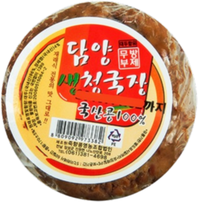 죽향콩영농조합 담양청국장(국산.냉장) 170g, 25개