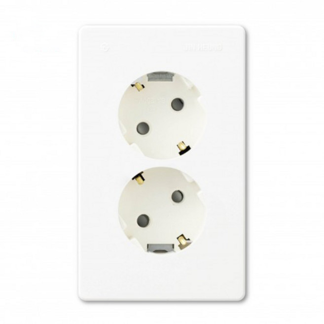 진흥 V시리즈 콘센트, 2구, 1개, 화이트