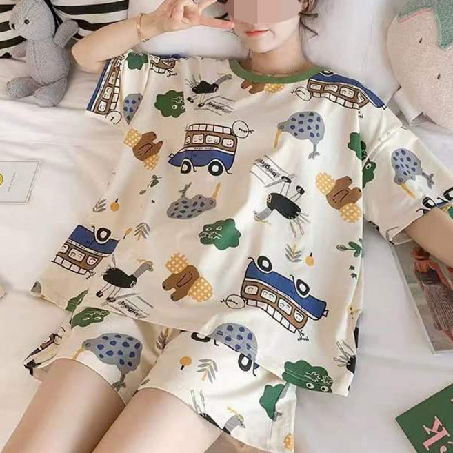 44/55 ~ 66/77 18종류 여성잠옷 반팔+반바지 잠옷 주니어 파자마 원피스 실내복 홈웨어 수면잠옷 가디건 잠옷 까미샵