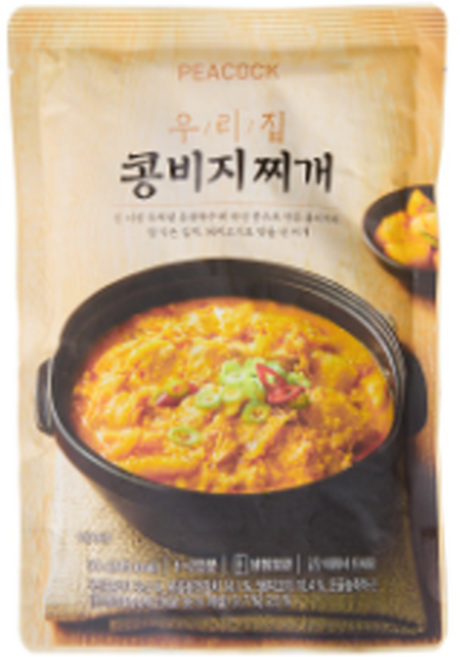 피코크 우리집 콩비지찌개 냉장 식품, 500g, 6개