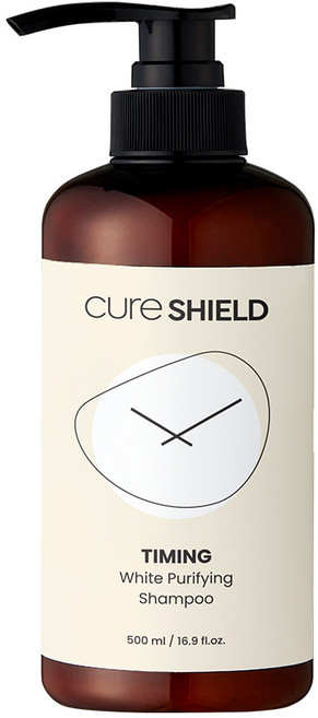 큐어실드 타이밍 화이트 퓨리파잉 샴푸 EP 04 비듬 지성 두피, 큐어실드 타이밍 화이트 퓨리파잉 샴푸 (EP 04) 두, 1개, 500ml