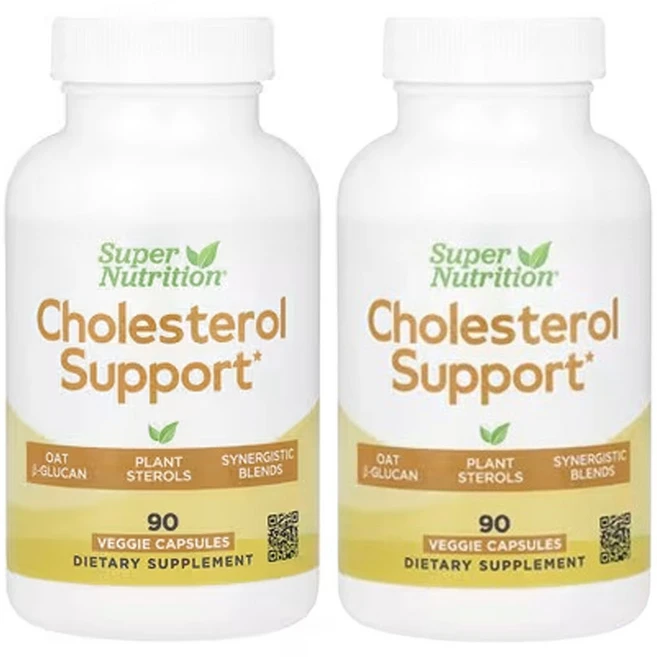 슈퍼 뉴트리션 콜레스테롤 지원 90베지캡슐, 2개, 90정 - 쿠팡