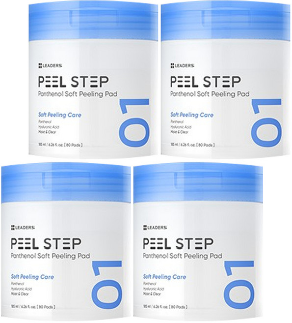 리더스 필스텝 판테놀 소프트 1단계 필링 패드, 4개, 80매입