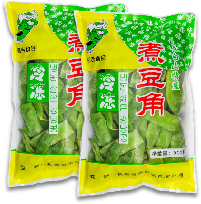 <터보마켓> 중국식품 중국수입 냉동 삶은 강낭콩 단콩, 500g, 2개